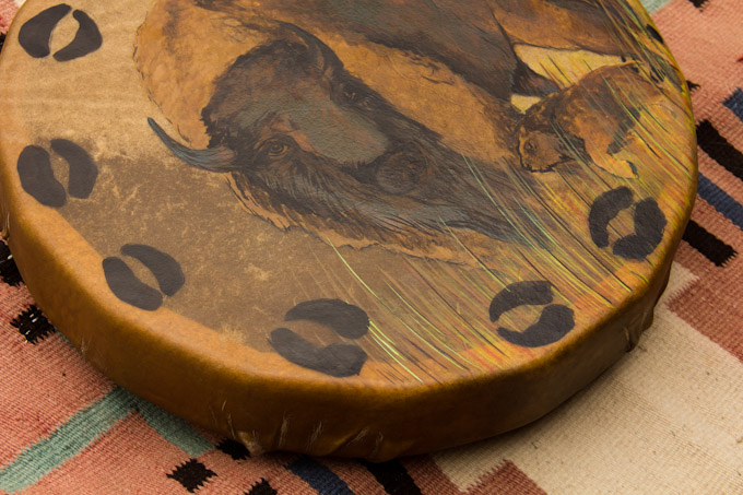 Hand-Painted Drum